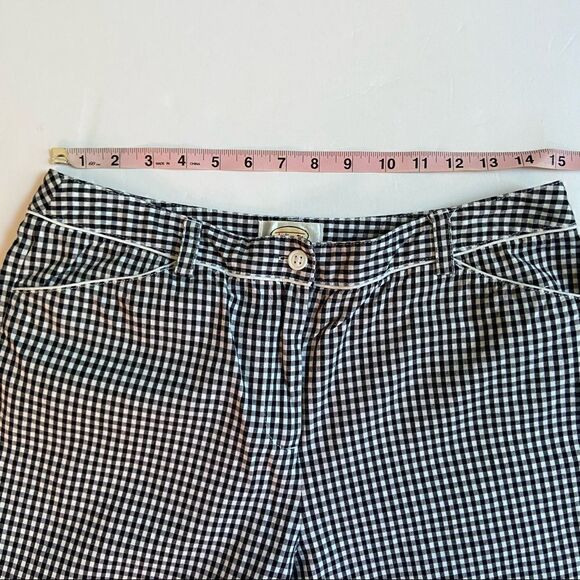 Talbots Gingham Check Crop Pants - Picture 4 of 6